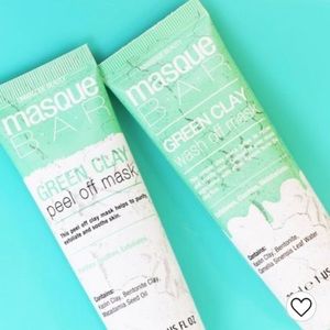 Masque Bar Green Clay Peel Off Mask 2-pack NWT